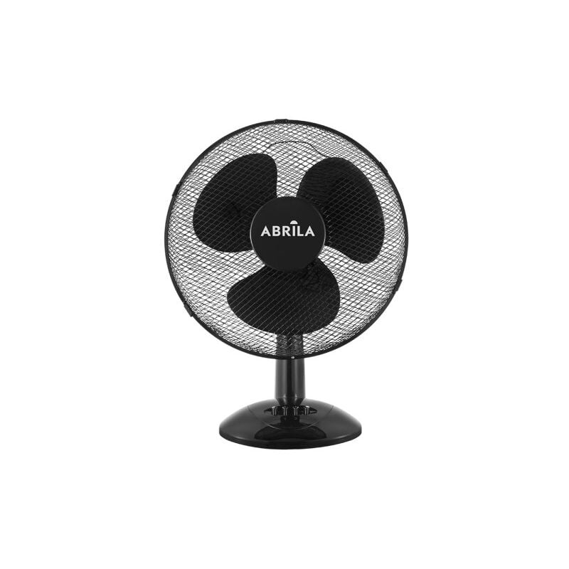 Fabrilamp - Ventilateur de table pizarro big black 3 vitesses 40w réglable fixe et rotatif 52x41x25cm
