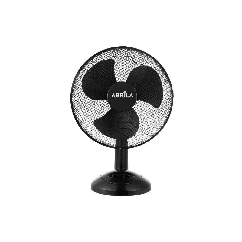 Fabrilamp - Pizarro medium tabletop fan black 3 speed 35w adjustable fixed and rotating 48x34x20cm