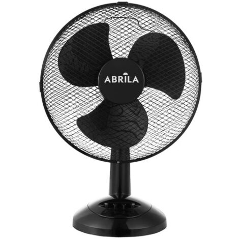 Ventilateur de table réglable, rotatif et fixe « Pizarro Mediano » (moteur AC 35 W, 3 vitesses), noir