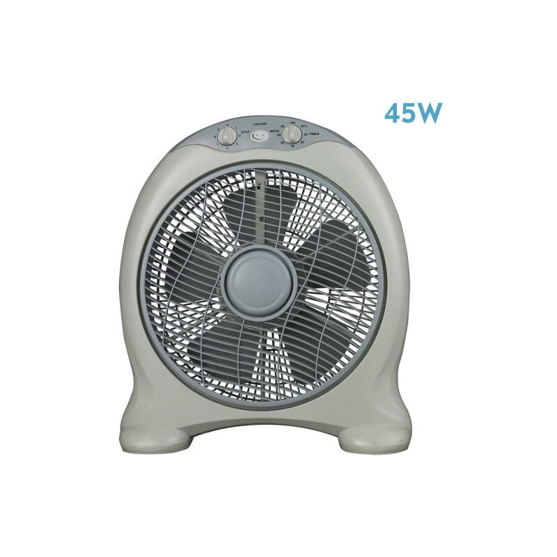 Fabrilamp - Ventilateur de table urgel 45w grey 3vel. 5steps timer 45x38x15cm