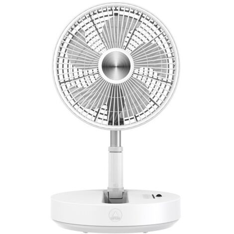 Ventilateur de table USB silencieux 10 800 mAh, pliable et rétractable, avec télécommande