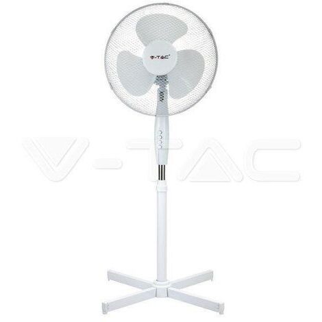 Ventilateur de table VTAC Blanc 40W 3 vitesses D60cm