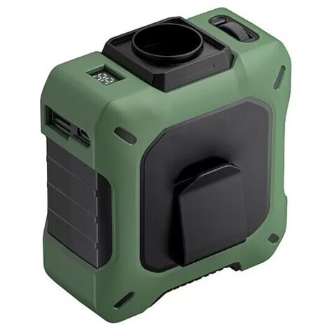 Ventilateur de taille portable rapide - Ventilateur de cou turbo portable avec batterie rechargeable et fonction de charge de téléphone pour les activités de plein air