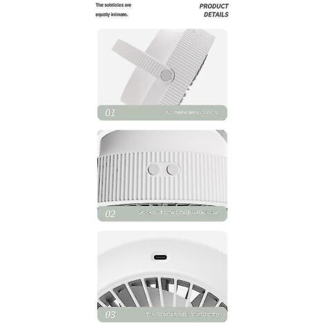 Ventilateur de tente de camping portable d'extérieur avec lumière LED, batterie rechargeable 4000 mAh et affichage numérique intelligent.