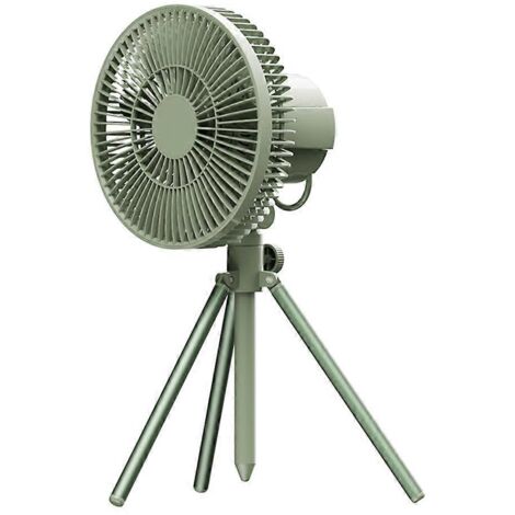 Ventilateur de tente de camping rechargeable avec télécommande et veilleuse LED pivotante