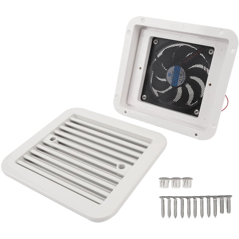 SNQ - Ventilateur de ventilation latéral pour camping-car, 1 voie, vent fort, 3000 tr/min, 24V, pour camping-car, remorque, bateau, Yacht, cuisine,