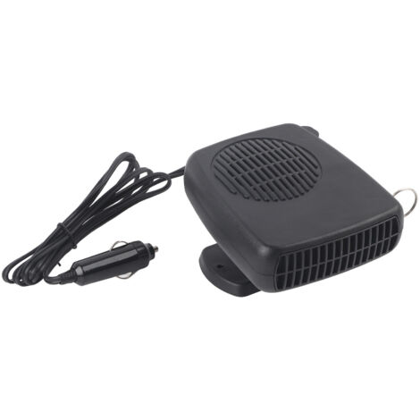 Ventilateur de voiture portable 2 en 1 en céramique 12 V 200 W avec fonction chauffage, refroidissement et dégivrage/désembuage universel