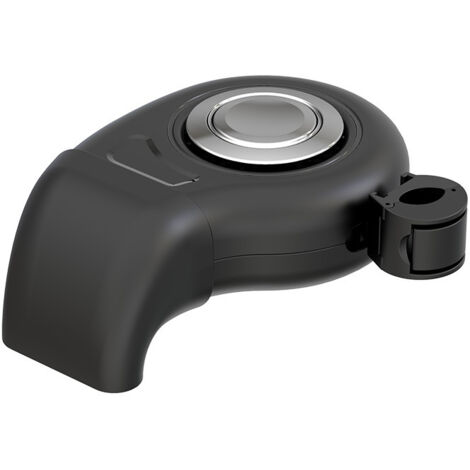 Ventilateur de voiture portable à économie d'énergie de sécurité, ventilateur de voiture rotatif à 360 degrés(Noir)