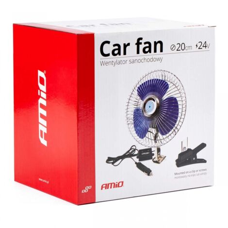 Ventilateur de voiture rotatif à fixation par vis ou clips 24V cfan-15 amio-01105