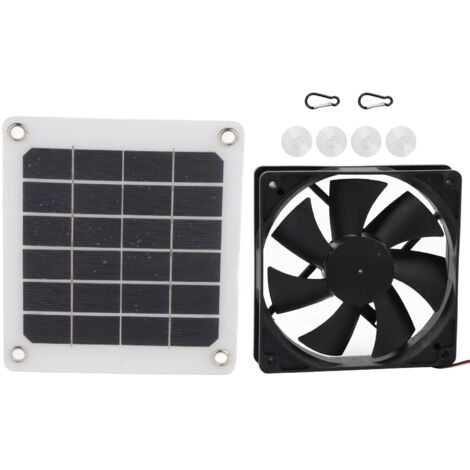 Ventilateur d'échappement de panneau d'énergie solaire extérieur 6V 10W, chargement USB pour serre et poulailler
