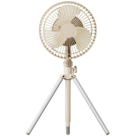 Ventilateur d'extérieur, rafraîchisseur d'air, petit ventilateur de bureau sur trépied, rechargeable 4000 mAh