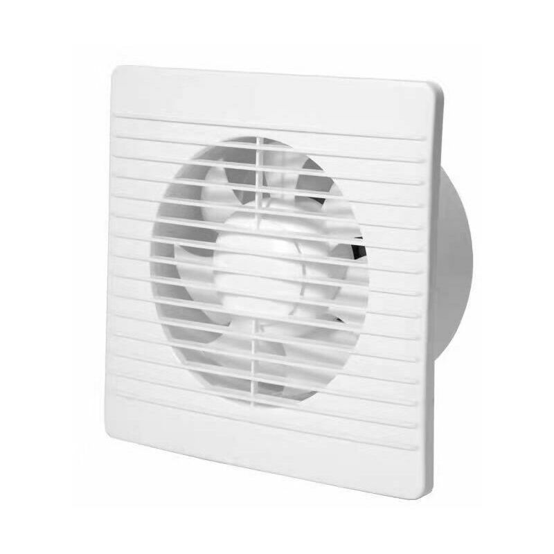 Ventilateur d'extraction 100 mm 12W 130m3/h avec Clapet anti-retour et Interrupteur à chane, Ventilateur de Fenêtre et Mural Pour Cuisine Salle de