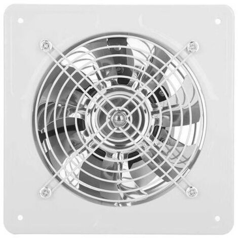 Ventilateur d'Extraction 6 Pouce Extracteur d'Air Ventilation Murale Silent pour Salle de Bain Garage Cuisine 40W 220 V Ventilo 800m³ / H Débit d'Air et 50  60 dBA
