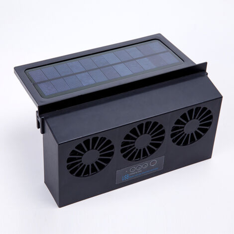Ventilateur d'extraction de fenêtre à énergie solaire pour voiture , ventilateur d'extraction de voiture à énergie solaire