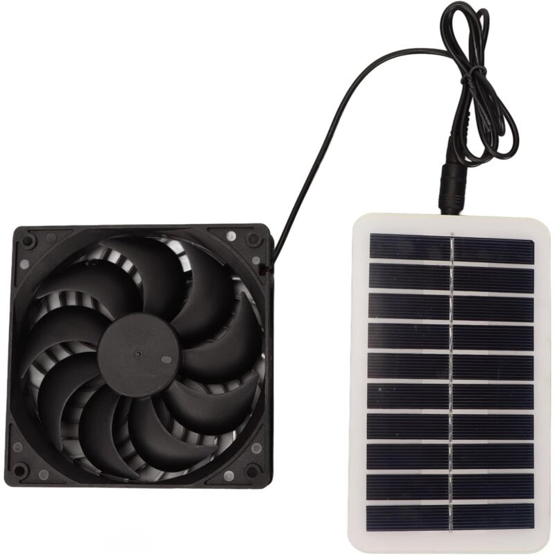 Ventilateur D'extraction de Panneau D'éNergie Solaire Ventilateur de Panneau Solaire 15W pour Serre pour Maison pour Animaux de Compagnie