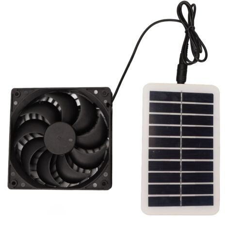 Ventilateur D'extraction de Panneau D'éNergie Solaire Ventilateur de Panneau Solaire 15W pour Serre pour Maison pour Animaux de Compagnie