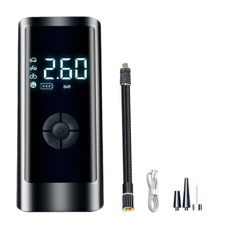 Simplicity - Pompe de gonflage électrique portable intelligente à pression d'air numérique sans fil noire pour tapis gonflable de voiture