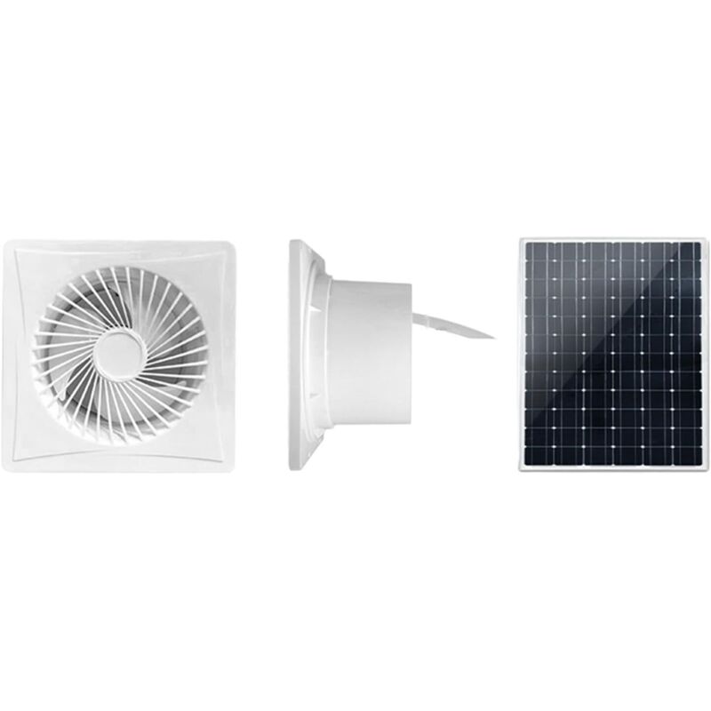 Ventilateur d'extraction de panneau solaire, ventilateur d'extraction à énergie solaire, 12 V pour ventilateur de salle de bain à économie d'énergie