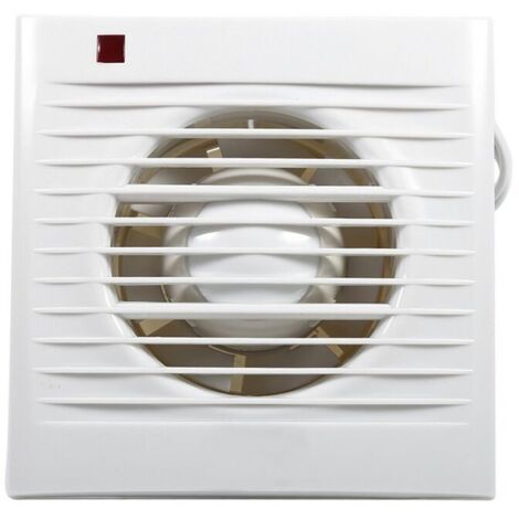 Ventilateur d'extraction de salle de bain, ventilateur d'extraction de mur silencieux, extracteur de ventilation pour cuisine et salle de bain (4") A