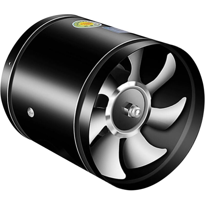 Sjqka - Ventilateur d'extraction rond silencieux en métal pour sous-sol de cuisine (6 pouces)
