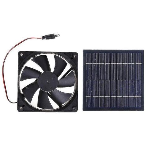 Ventilateur d'extraction solaire 20W – Mini ventilateur avec panneau solaire – Étanchéité IP65 pour environnements extérieurs difficiles