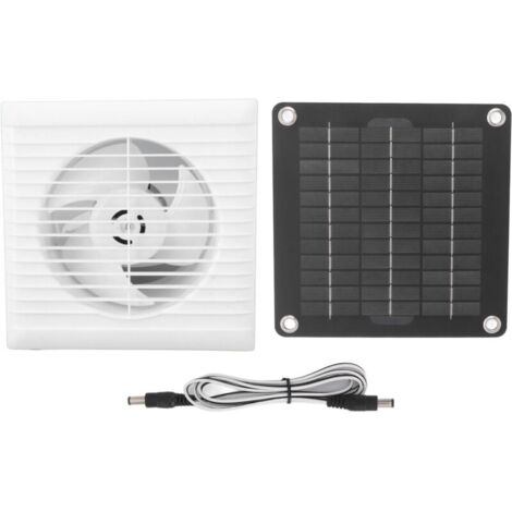 Ventilateur d\'extraction solaire IP67 étanche 6 pouces sûr 10W 12V ventilateur de panneau solaire pour poulailler hangar maison pour animaux de compagnie