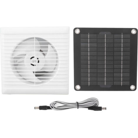 Ventilateur d'extraction solaire IP67 étanche 6 pouces sûr 10W 12V ventilateur de panneau solaire pour poulailler hangar maison pour animaux de compagnie