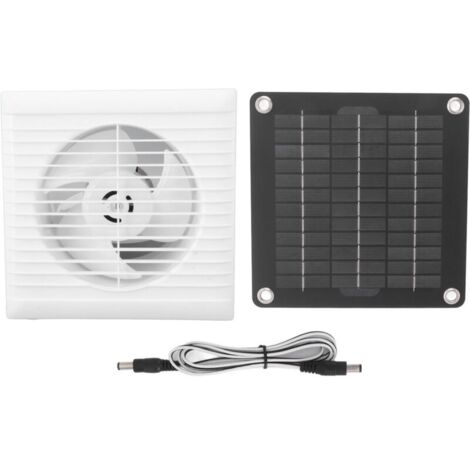 Ventilateur d'extraction solaire IP67 étanche 6 pouces sûr 10W 12V ventilateur de panneau solaire pour poulailler hangar maison pour animaux de compagnie