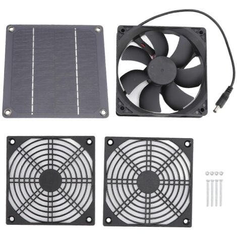 Ventilateur d'extraction solaire portable 20243W pour serre, poulailler et autres animaux de compagnie.