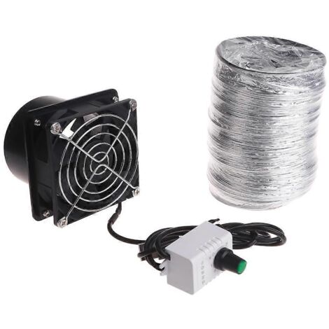 Ventilateur d'extraction USB pour conduit d'air, souffleur d'air, extracteur de fenêtre, ventilateur de cuisine pour toilettes, tuyau de 3 m.