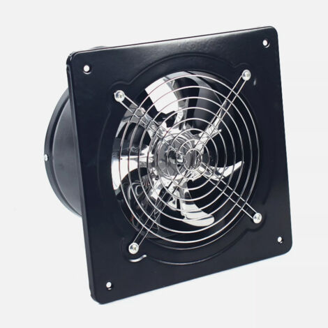 Ventilateur d'extraction Ventilateur 50 W 7" Ventilateur axial 1000 m³/h Ventilateur axial Cuisine Métal industriel Extracteur Extracteur Mural