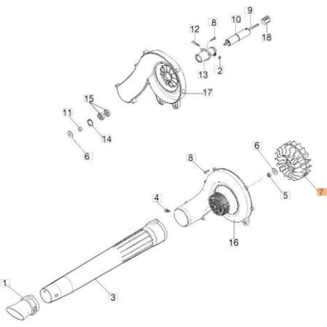 VENTILATEUR D'ORIGINE EMAK 61240211AR