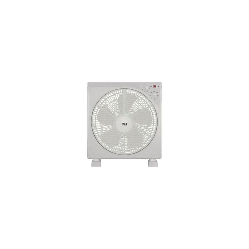 Effe - Ventilateur Box 300 mm en abs blanc 5 pales a' 3 vitesses 45W avec minuterie et rotation