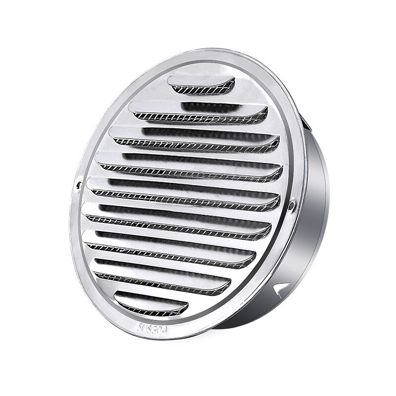 Treetalk - Ventilateur en acier inoxydable avec maille épaissie hotte murale hotte d'aspiration salle de bain cuisine ventilateur et bouche