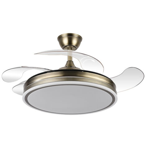 Ventilateur en cuir Bayomo 72 W, moteur à courant continu à 3 pales