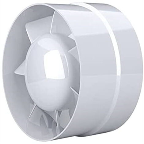 Ventilateur Extracteur d'air, économique 100mm, 12W/130m³, extracteur axial conduit en ligne : salle de bain, cuisine, cave