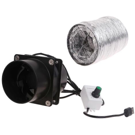 Ventilateur extracteur de fumées compact et portable avec conduit et tuyau de ventilation - Ventilateur avec tuyau de 6 m