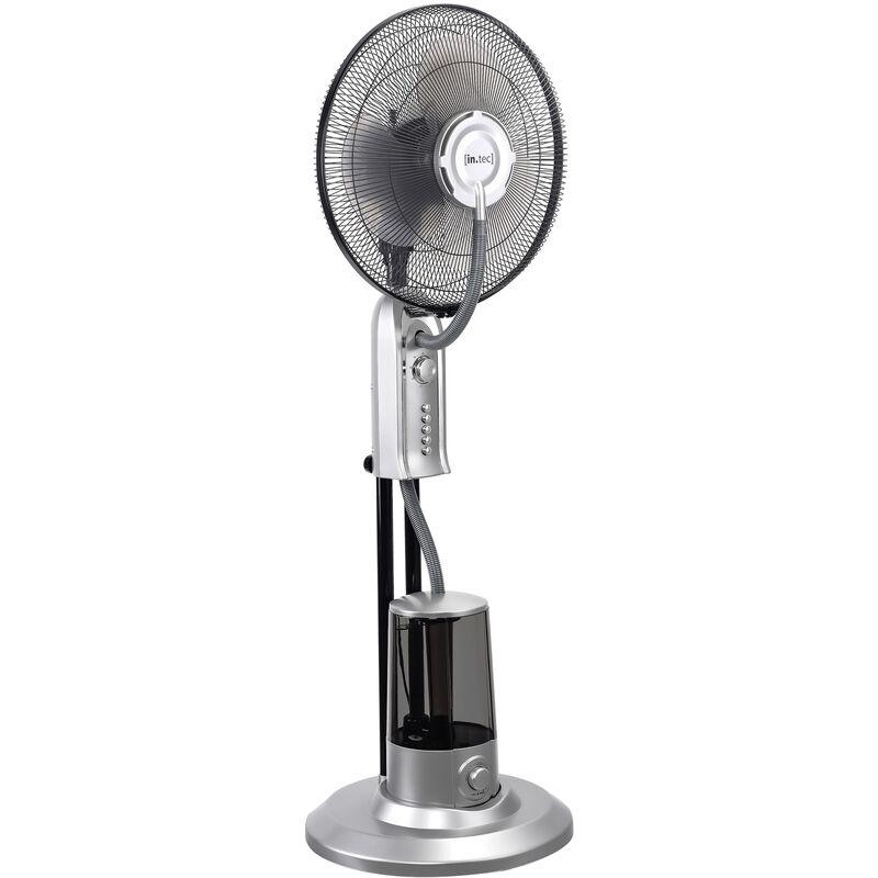 Ventilateur Humidificateur Ninove sur Pied 75 w Plastique Argenté [in.tec]