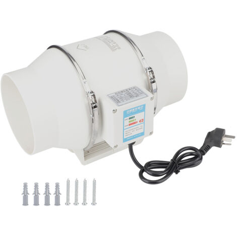 Ventilateur Industriel à Flux Oblique 150 Pièces, Ventilation Haute Pression avec Prise AU 220V