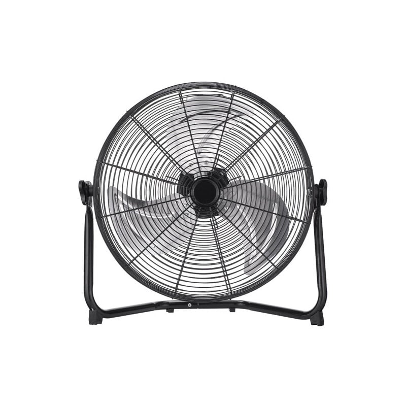 Ventilateur industriel Midas 120w Noir/chrome 55d 3 vitesses, réglable 59x62x22 Cm - Fabrilamp