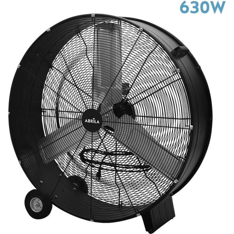 Ventilateur industriel réglable Maximum avec roues (moteur ac 630 w, 2 vitesses)