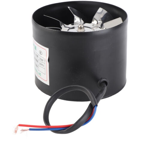 Ventilateur Inline Circulaire Booster de Gainage, Durable, Faible Noise, [Ventilation/Metal/97x72mm/500g]