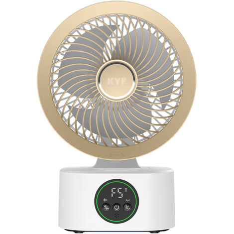 Ventilateur Intelligent Portable Ultra silencieux – Rechargeable – Contrôle vocal – Double éclairage nocturne – Aromathérapie intégrée
