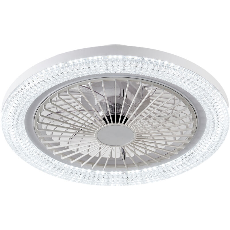 Aqrau - Ventilateur lampe Plafonnier à led, Plafonnier avec Ventilateur Silencieux, 3 Vitesses, Télécommande