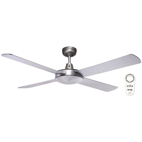 Ventilateur moderne sans lumière noir MARTEC FSLDC124MR