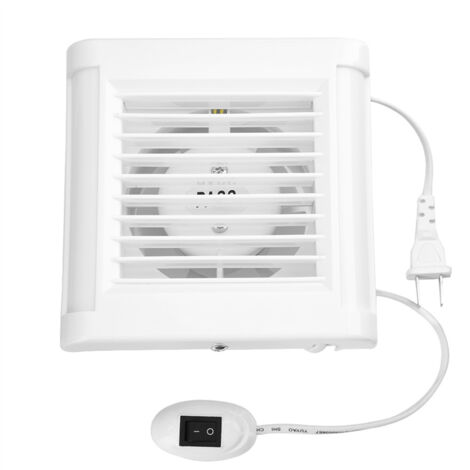 Ventilateur mural 15W 220V silencieux pour salle de bain, cuisine ou garage - Ventilation efficace