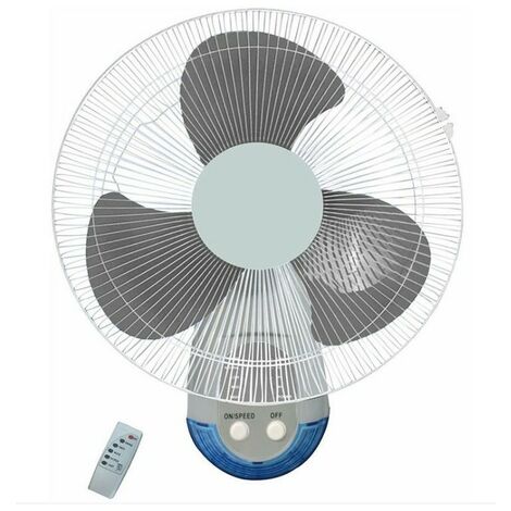Ventilateur mural 45W avec télécommande, 48x43x30 cm