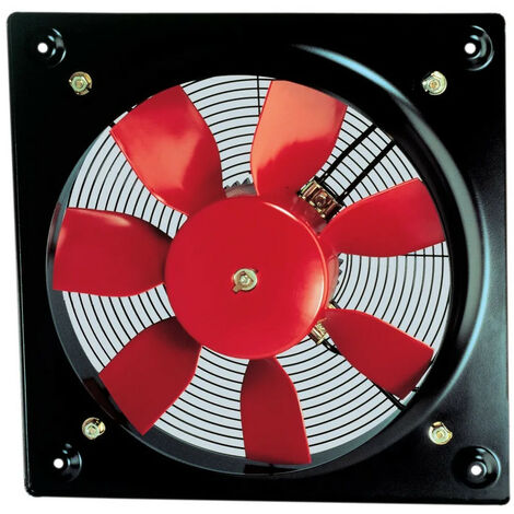 Ventilateur mural, hélice PVC, 9 750 m3/h, 6 pôles, triphasé 230/400V, D500 mm S&P (UNELVENT) 012772