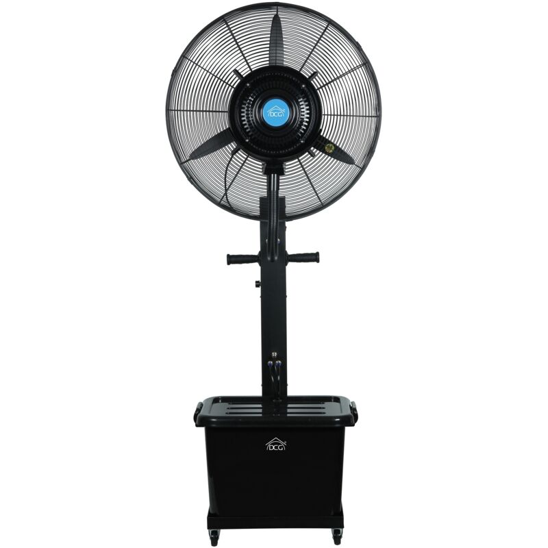 Ferramenta1.com - Ventilateur brumisateur oscillant e-salone srl Magnum Ve1950 260W 3 vitesses H175cm D66cm Connecté Noir
