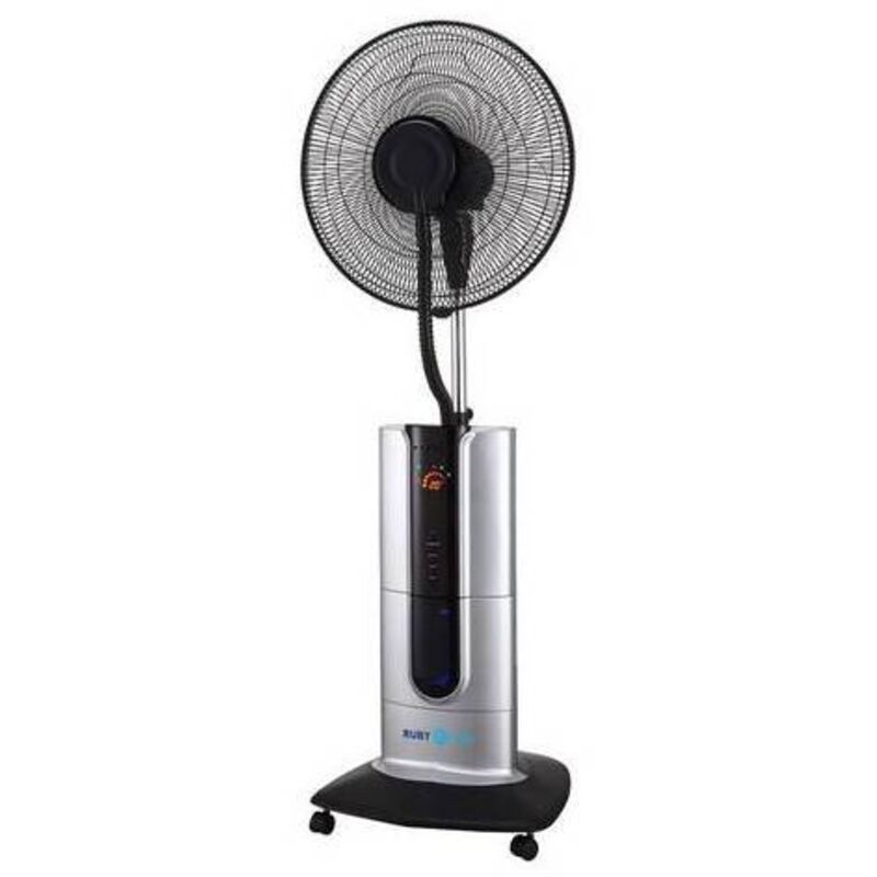 Ventilateur brumisateur oscillant MV39 100W 3 vitesses H30cm D30cm connecté Gris